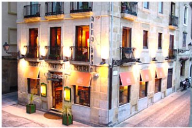 Fachada del restaurante Aita Mari, junto a Portaletas